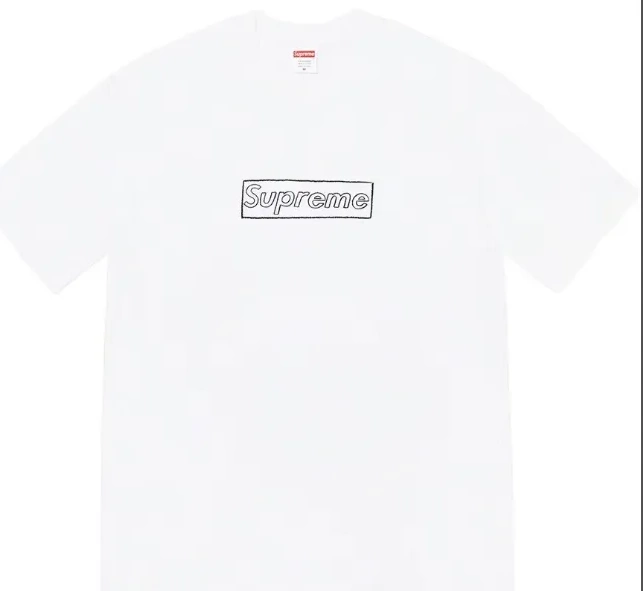 XL Logo Chalk Bogo sleeved Black KAWS S M Short White and Tee Chalk T-shirt L 21SS 0706